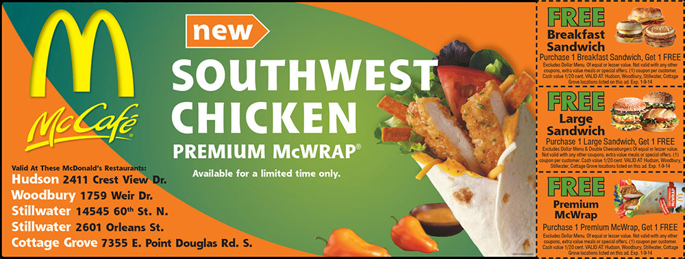twin cities advertising design - mcdonalds southwest chicken