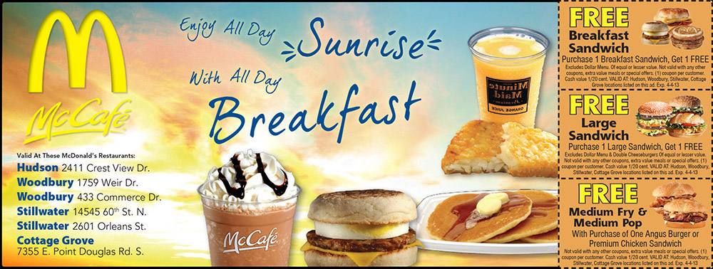 twin cities advertising design - mcdonalds all day breakfast
