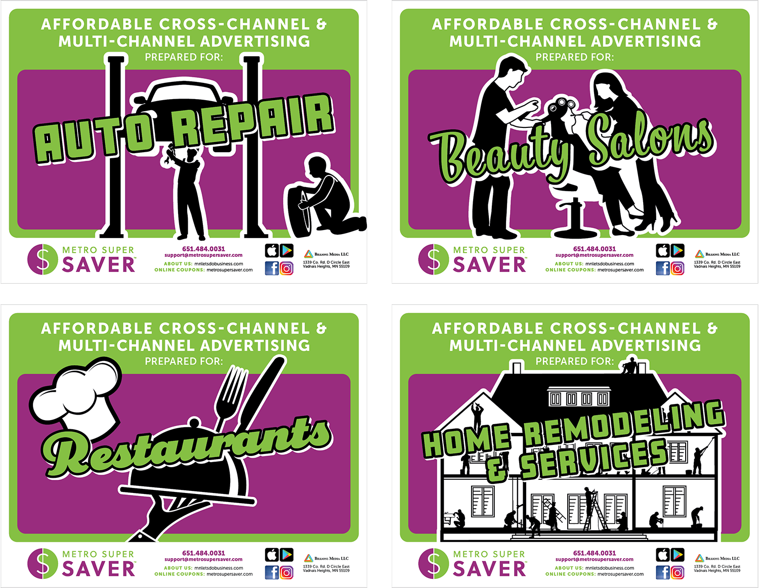 twin cities media kit design for the metro super saver