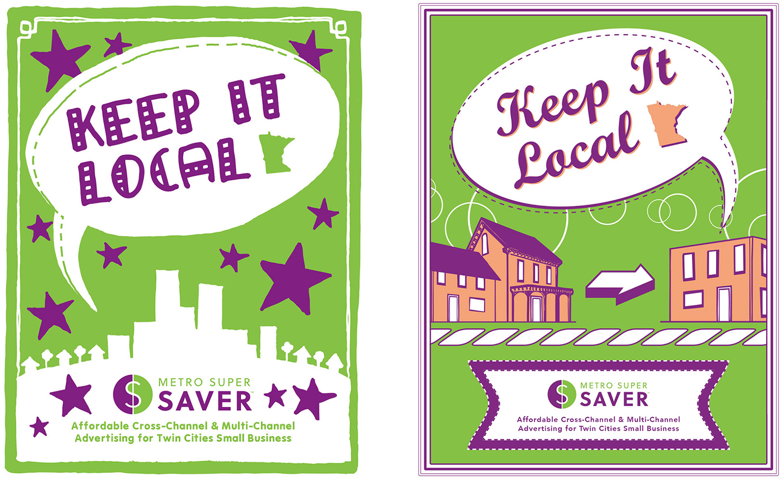 keep-it-local-1-promotion2 twin cities graphic design - keep it local promotion pages for metro super saver