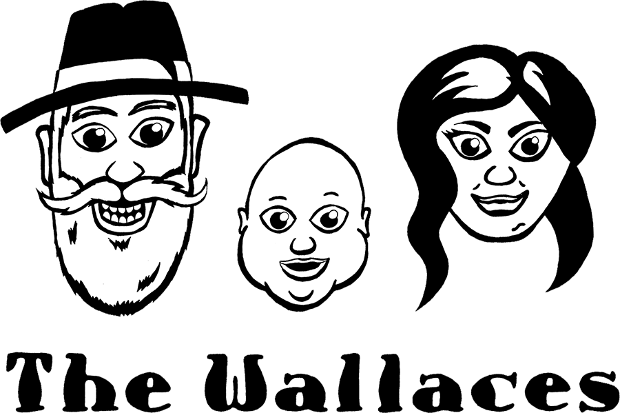 26cartoon-wallaces "The Wallaces" ink drawing by Josh Wallace