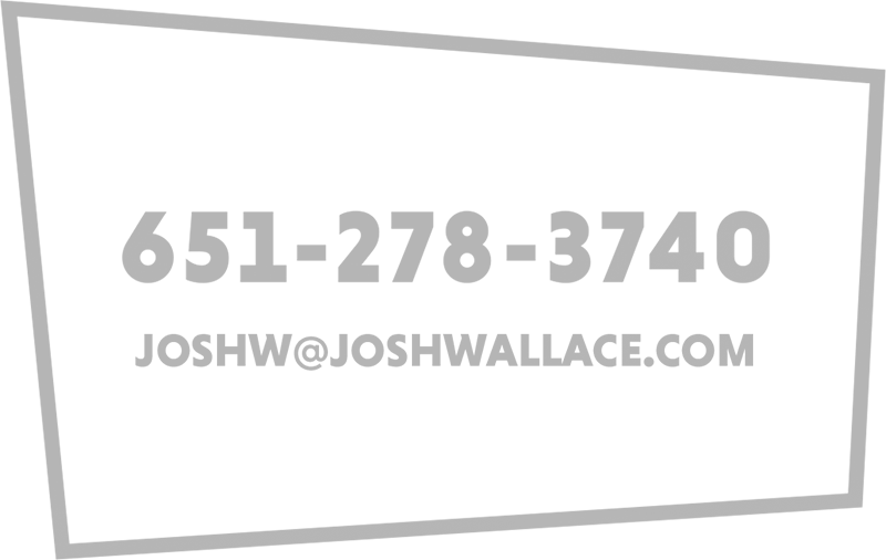 LOGO-with-phone-number Josh Wallace phone number 651-278-3740 and email joshw at joshwallace dot com