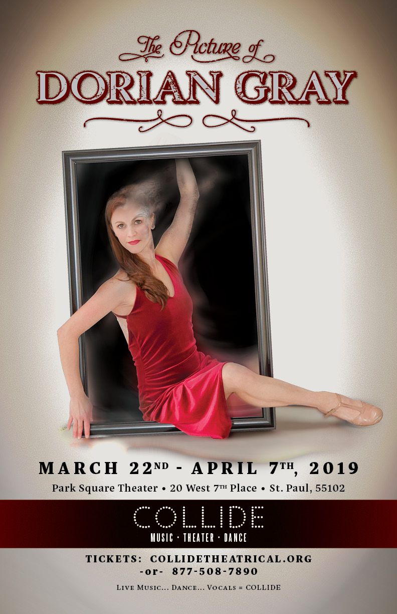 collide-dorian-poster Twin Cities Poster Design for The Great Gatsby by Collide Theatrical Dance Company at Park Square Theater, St. Paul, MN
